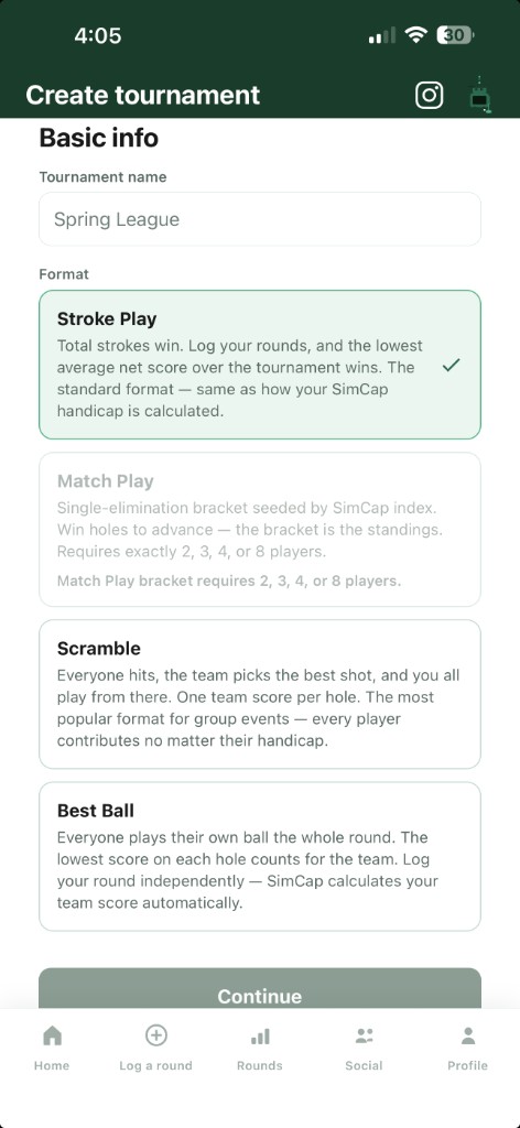 Tournament results with trophy cards and leaderboard